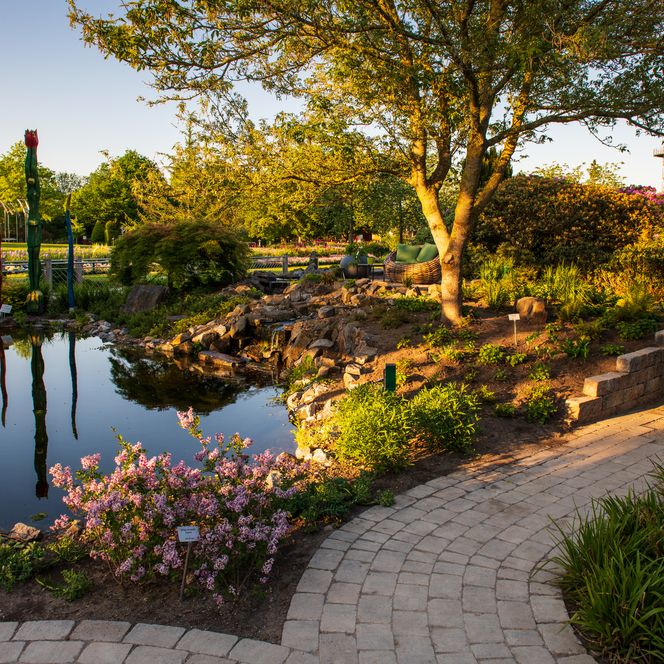 Park der Gärten im Frühling