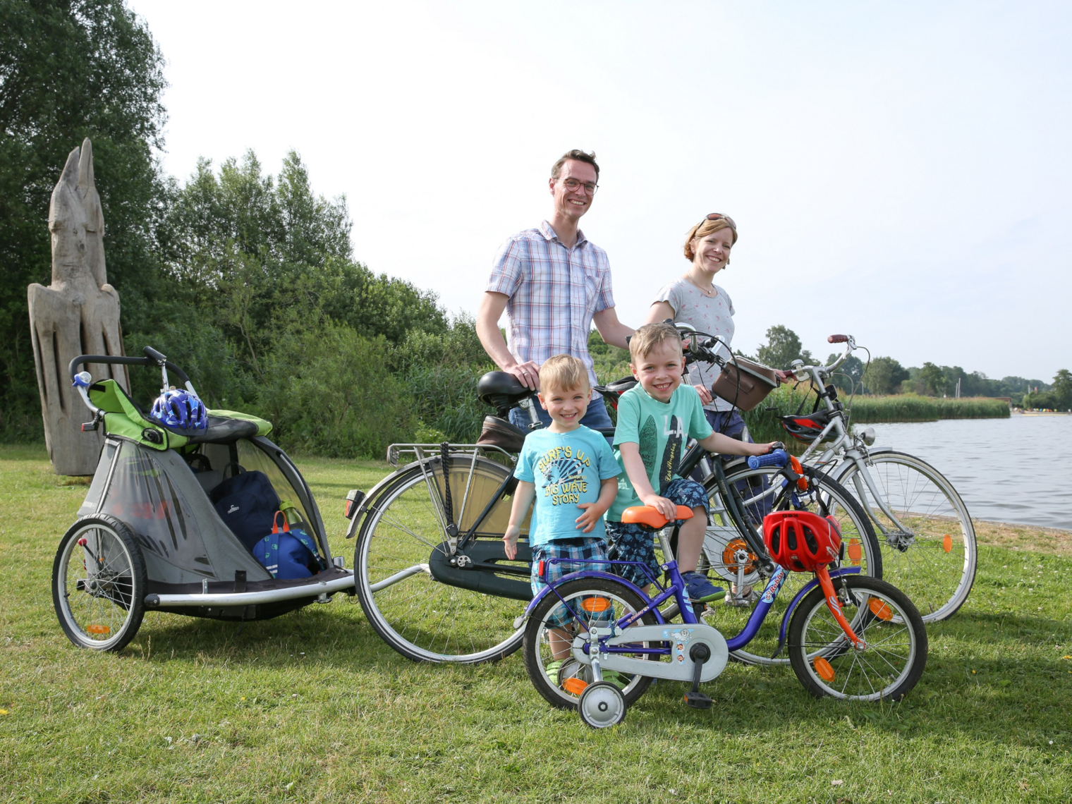 Radtour mit der Familie am Dümmer-See