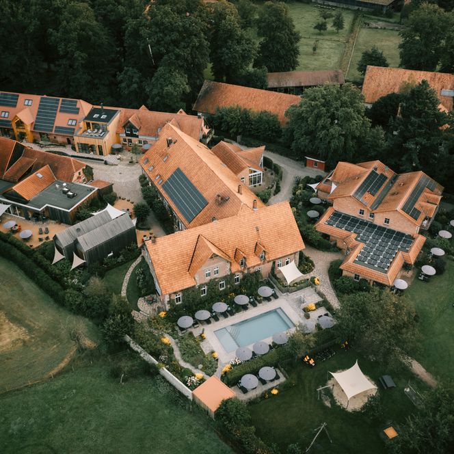 Luchtfoto van Landhaus Averbeck