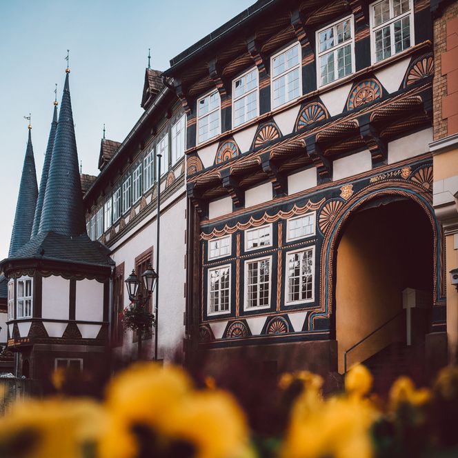 Blick auf das alte Rathaus in Einbeck