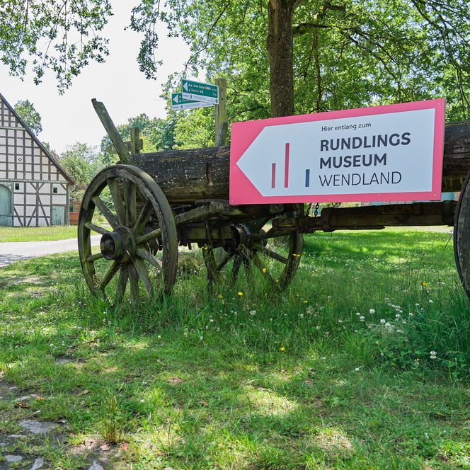 Wegweiser Rundlingsmuseum in der Urlaubsregion Wendland.Elbe 