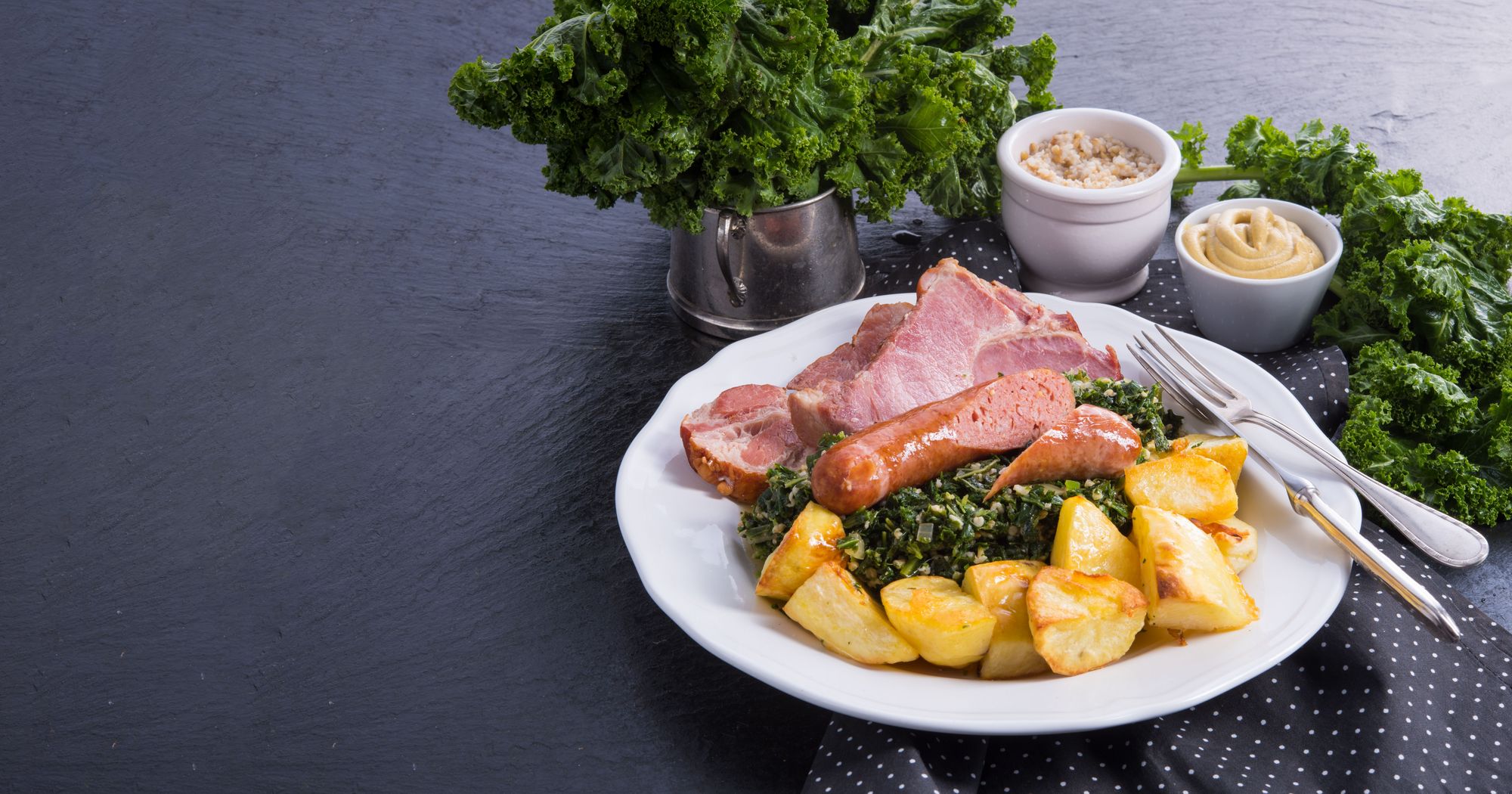 Rezept Grünkohl mit Pinkel und Speck