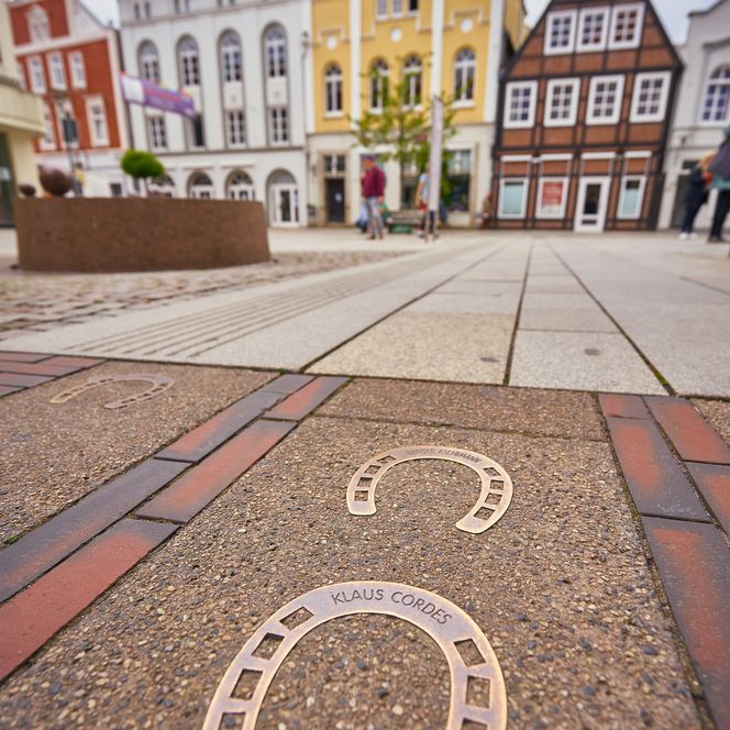 Hufeisenspur in Verden (Aller)