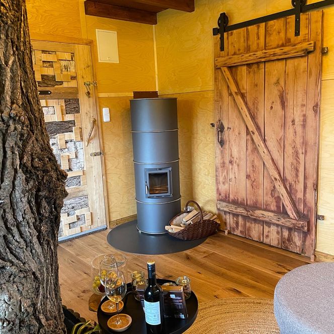 Innen-Ansicht mit Blick auf den Kamin