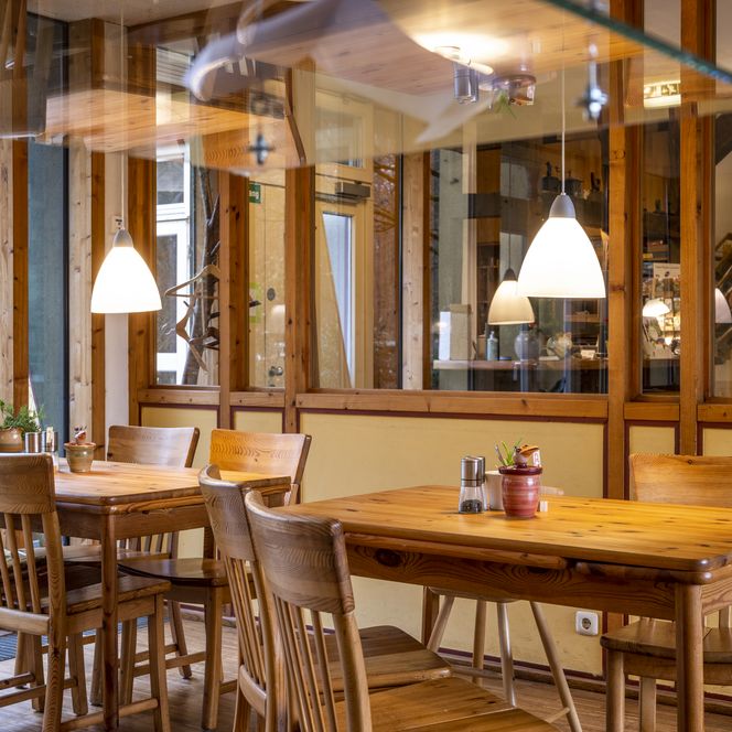 Das Restaurant in dem Biohotel Kenners Landlust