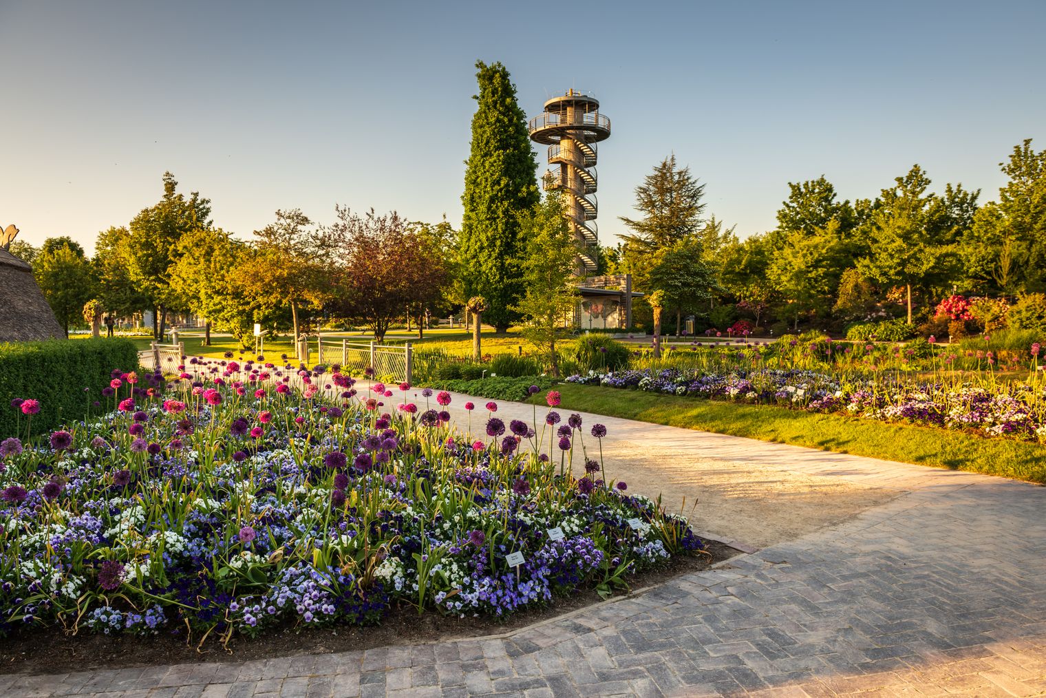 Park der Gärten im Frühling