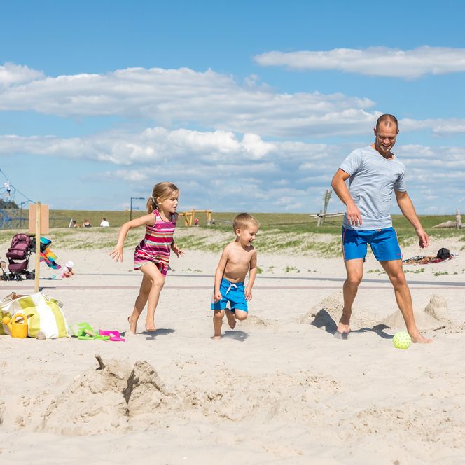 Familie am Strand