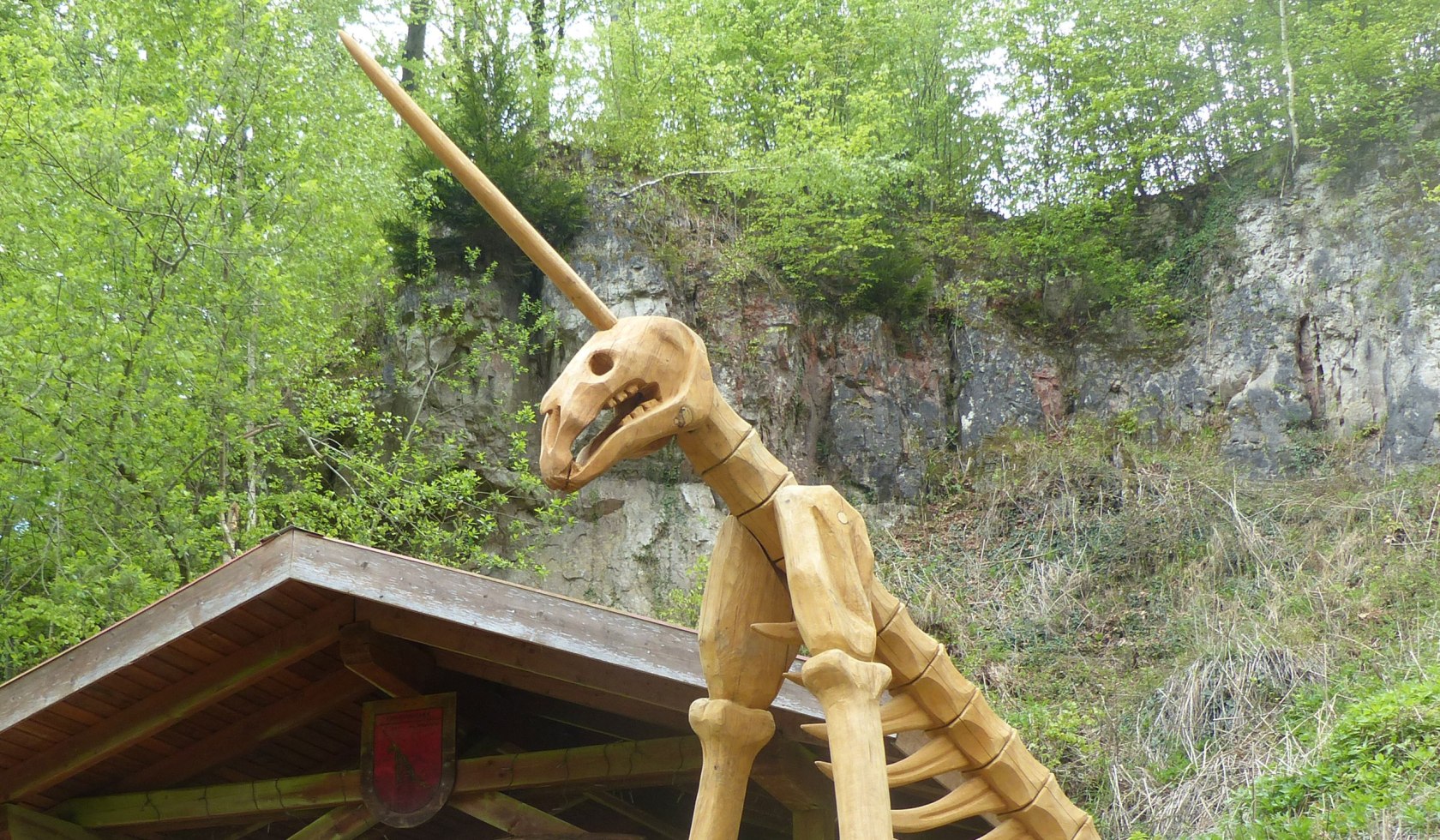 Modell eines Skelettes von einem urzeitlichen Tier, © GUF e. V./ Ralf Nielbock