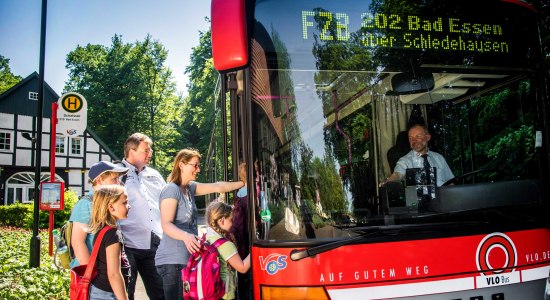 Freizeitbus Richtung Bad Essen, © Verkehrsgemeinschaft Osnabrück