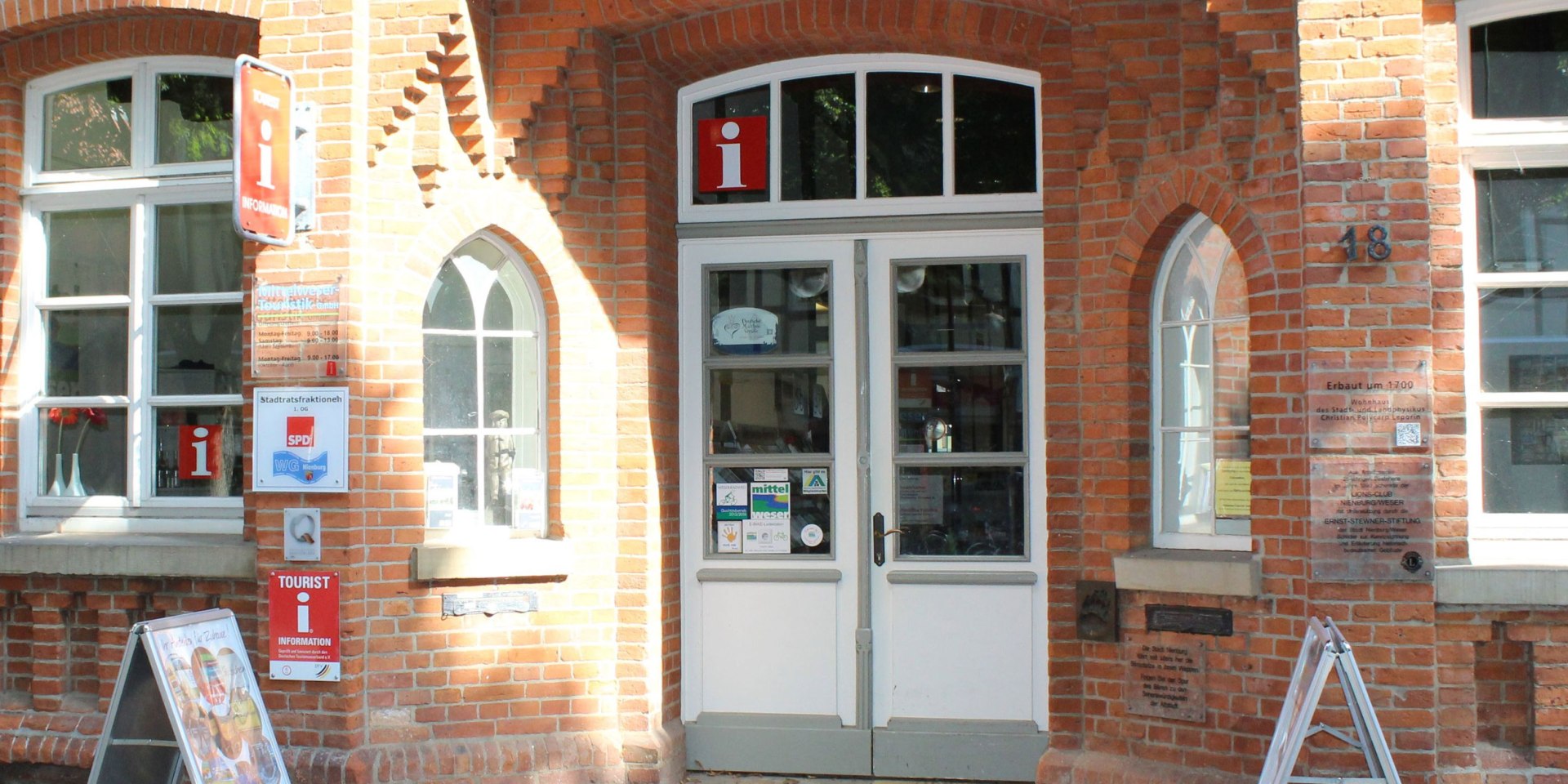 Eingang der Tourist-Information Nienburg, © Mittelweser-Touristik GmbH
