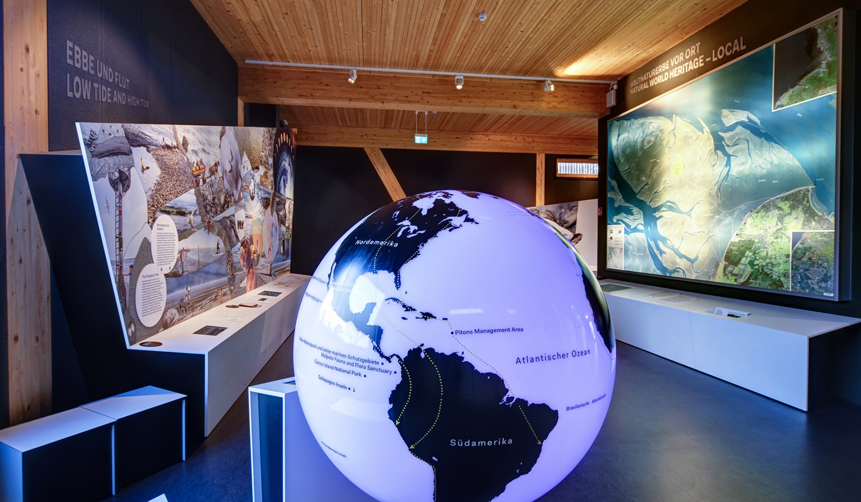 Ausstellung im NESCO-Weltnaturerbe Wattenmeer-Besucherzentrum in Cuxhaven.
