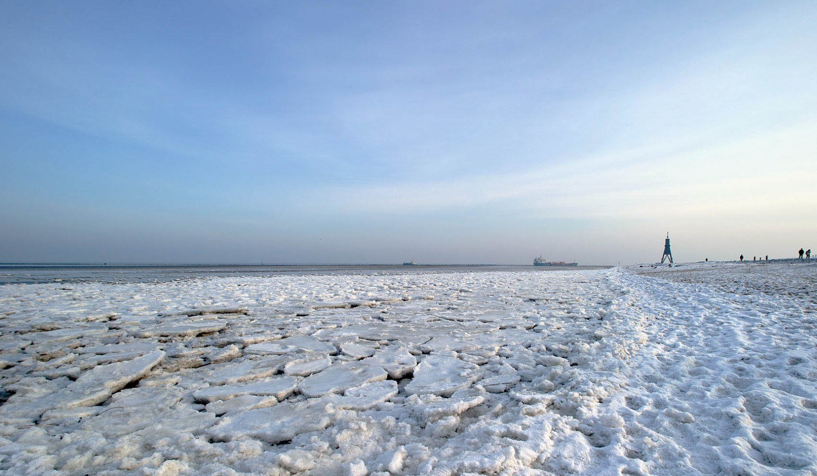 Winter an der Kugelbake, © Nordseeheilbad Cuxhaven