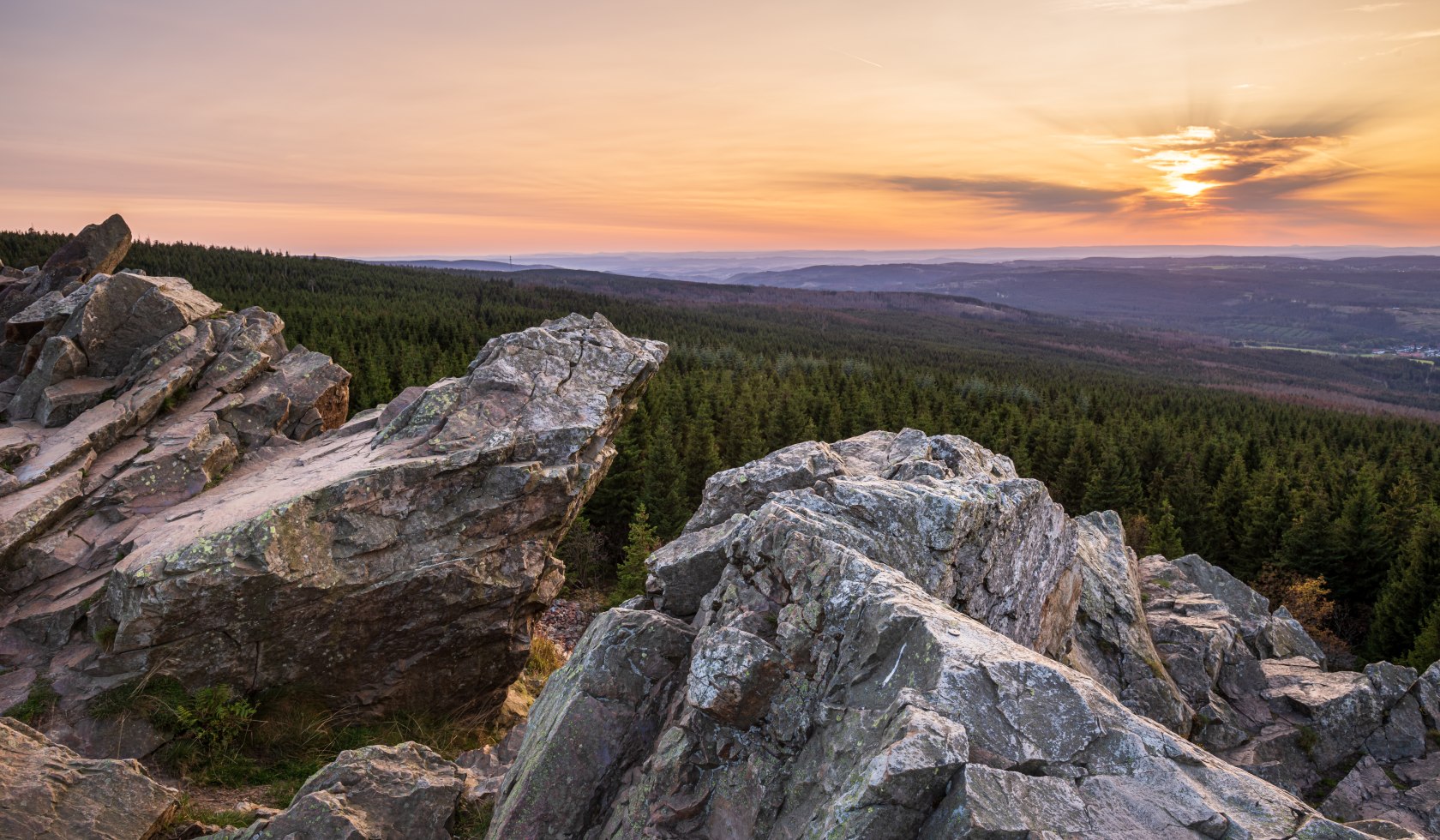 Sonnenuntergang im Harz, © TMN / Markus Tiemann