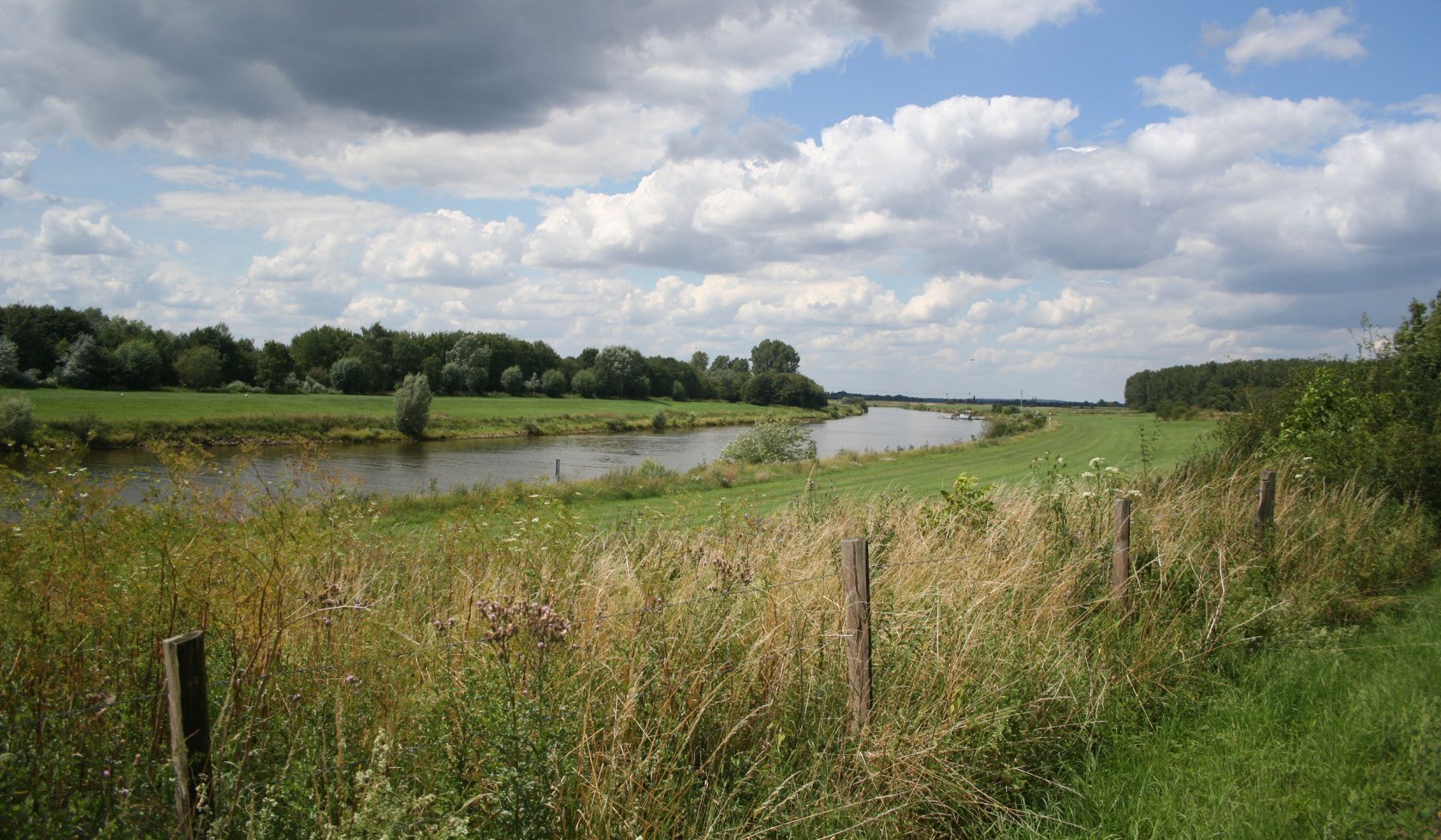 Blick auf die Weser in der Grafschaft Hoya, © Mittelweser Touristik GmbH