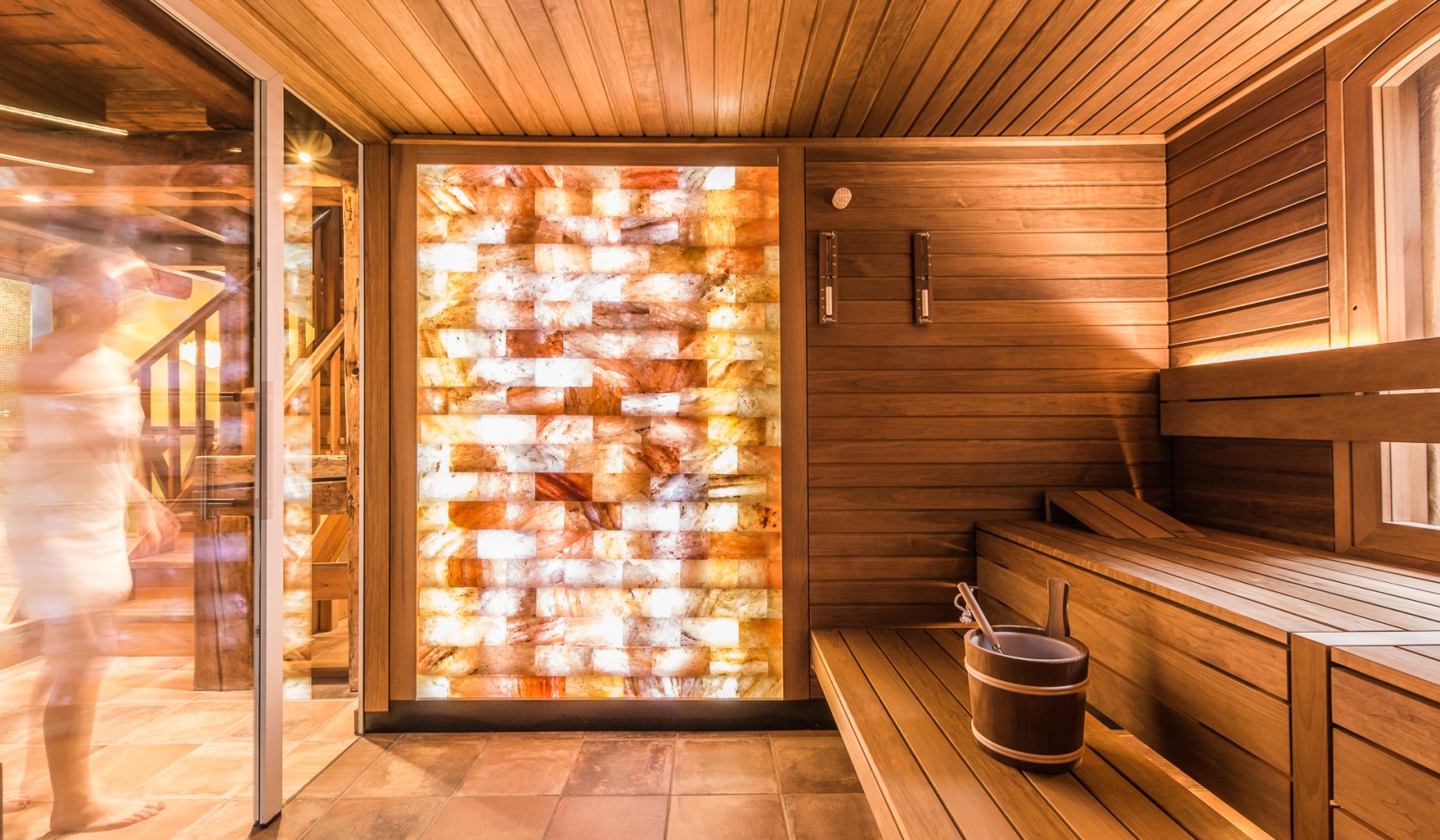 Sauna im Spabereich des Romantik Hotel Reichshof, © Friederike Hegner