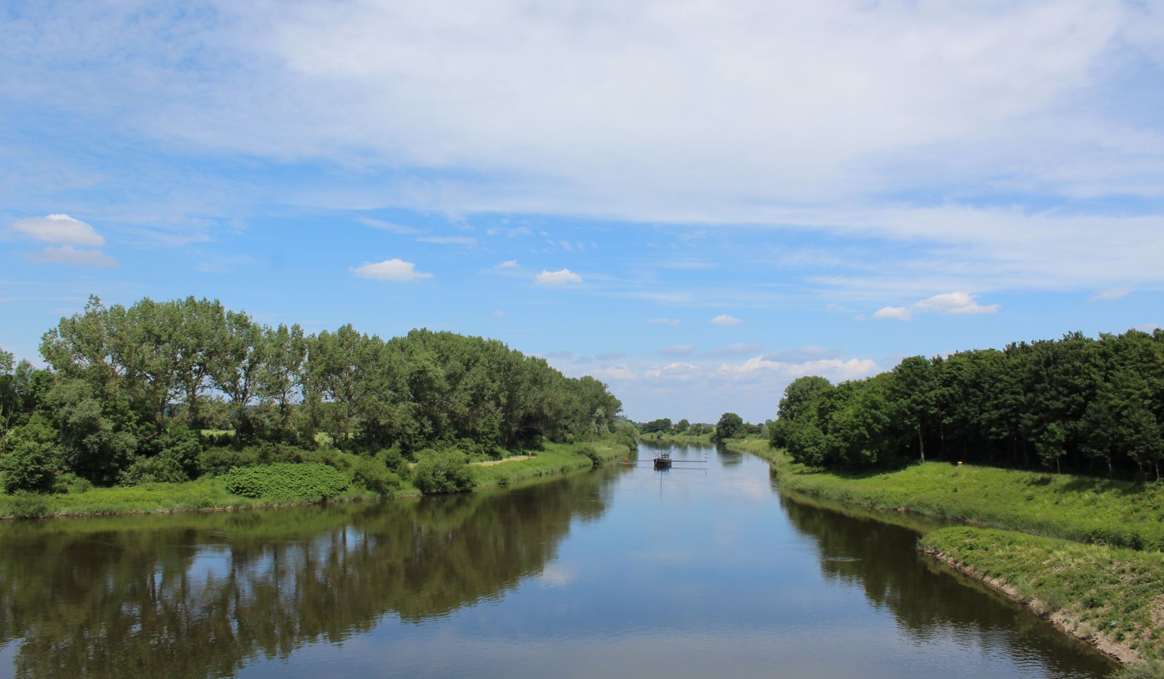 Blick auf die Weser, © Mittelweser Touristik GmbH