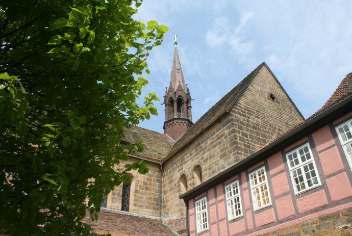 Blick auf den Turm der Klosterkirche Loccum, © Mittelweser-Touristik GmbH