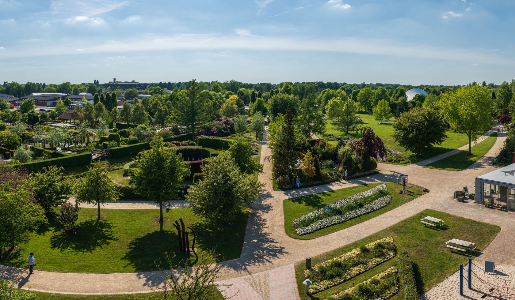 Panoramablick auf den Park der Gärten, © TMN/Markus Tiemann