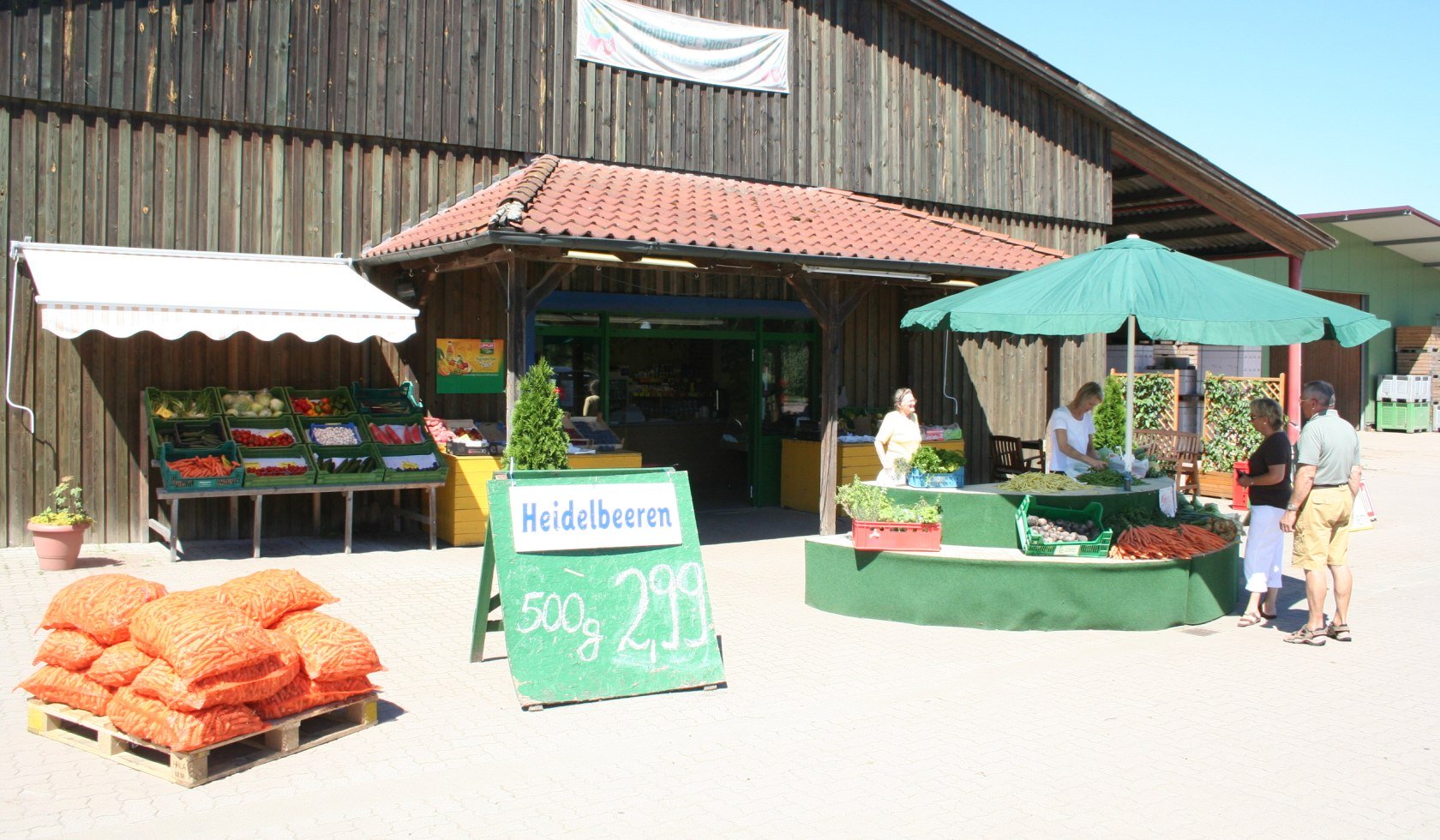 Hofladen mit Heidelbeerenverkauf in der Mittelweser-Region, © Mittelweser Touristik GmbH