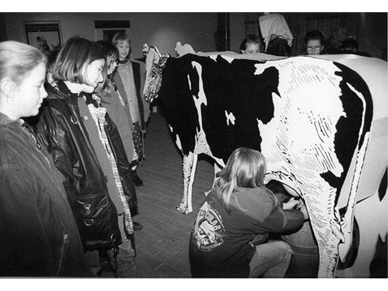 Im Landwirtschaftsmuseum Rhede können Kinder Kühe melken, © Leo Lüsing-Hauert