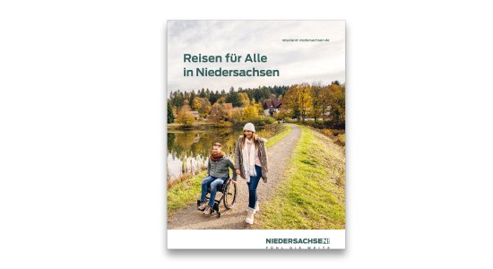 Die neue Broschüre für Ihren barrierefreien Urlaub in Niedersachsen.