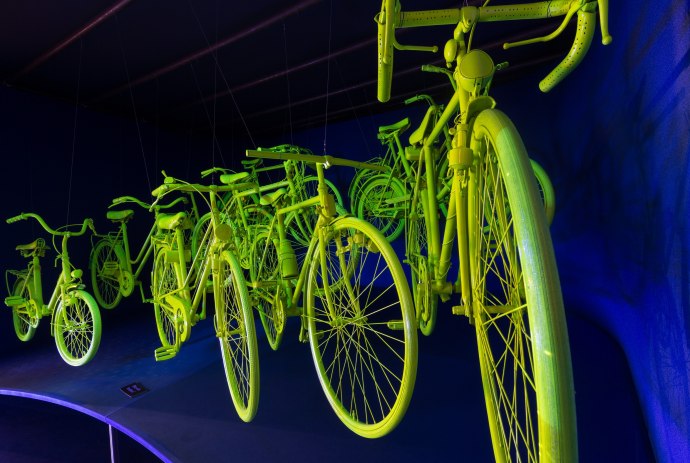 Beleuchtete Fahrräder, © StadtMuseum Einbeck/Florian Everding
