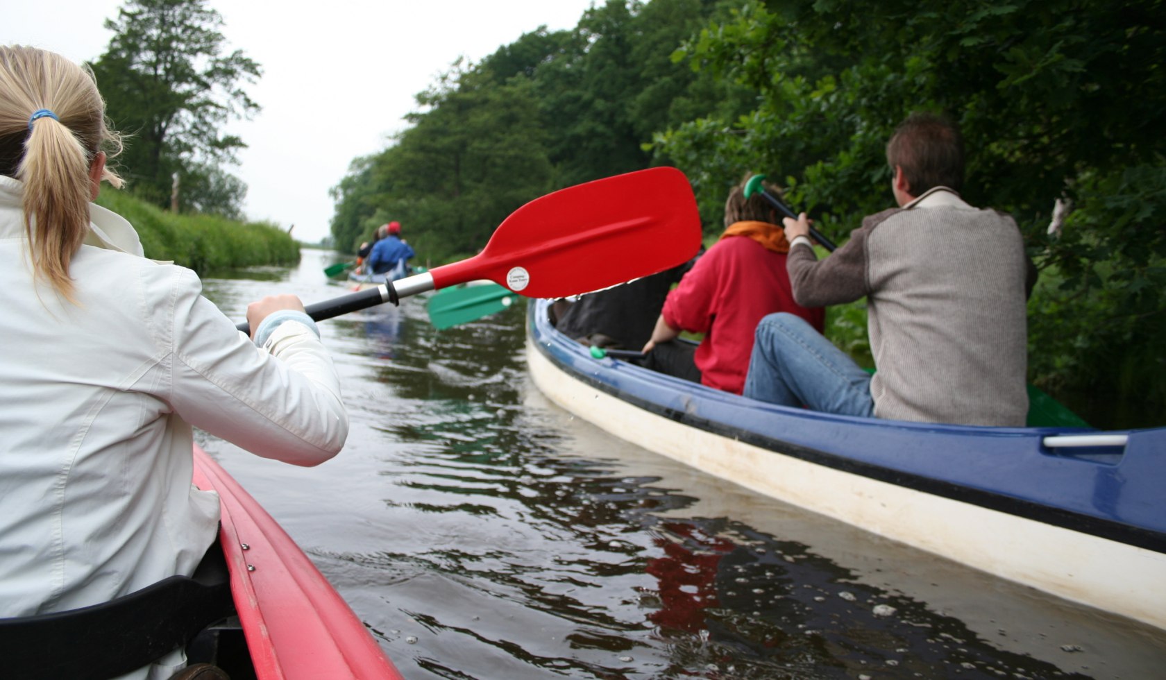 Kanugruppe in der Mittelweser-Region, © Mittelweser Touristik GmbH