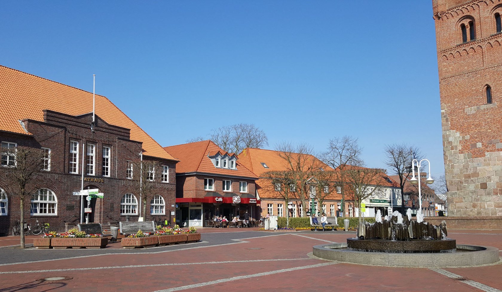 Die Tourist-Information in Westerstede liegt direkt am Alten Markt, © Touristik Westerstede