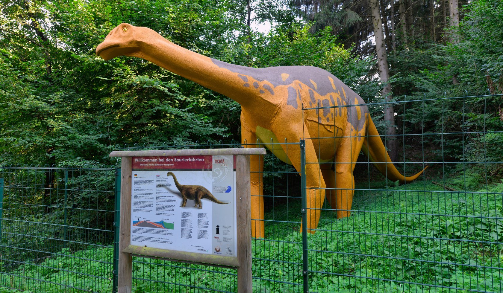 Modell eines Dinosauriers in Bad Essen Barkhausen, © Tourismusverband Osnabrücker Land / Dieter Schinner