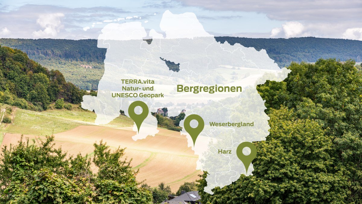 Berglandschaften in Niedersachsen, © TourismusMarketing Niedersachsen GmbH / Markus Tiemann