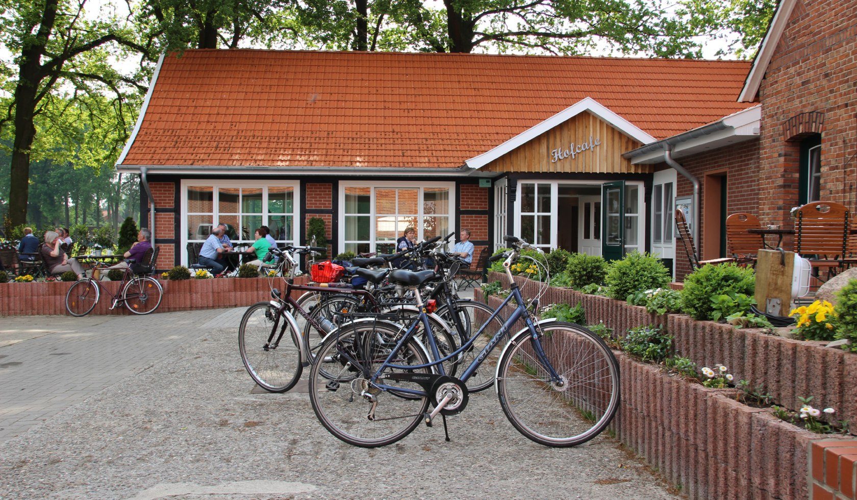 Ansicht des Hofcafés Nyenhuis, © Ulrike und Johannes Nyenhuis