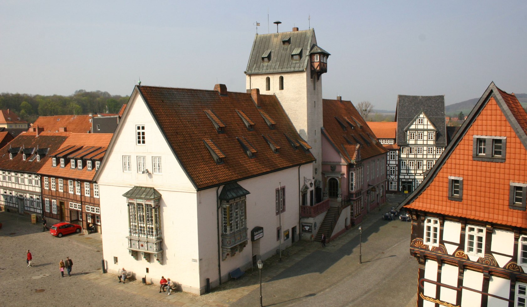 Rathaus und Marktplatz, © Stadt Bad Gandersheim / Manfred Kielhorn